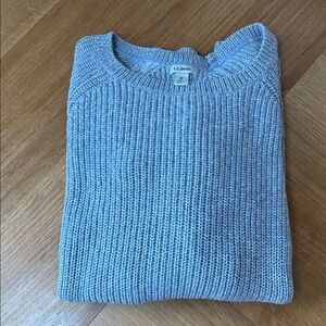 LL. Bean Signature Ribbed Cotton Fisherman Sweater